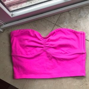 Bright pink bralette